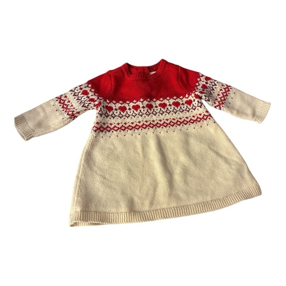GAP Other - Baby Gap Holiday Red Sweater Dress 3-6 Months Christmas
